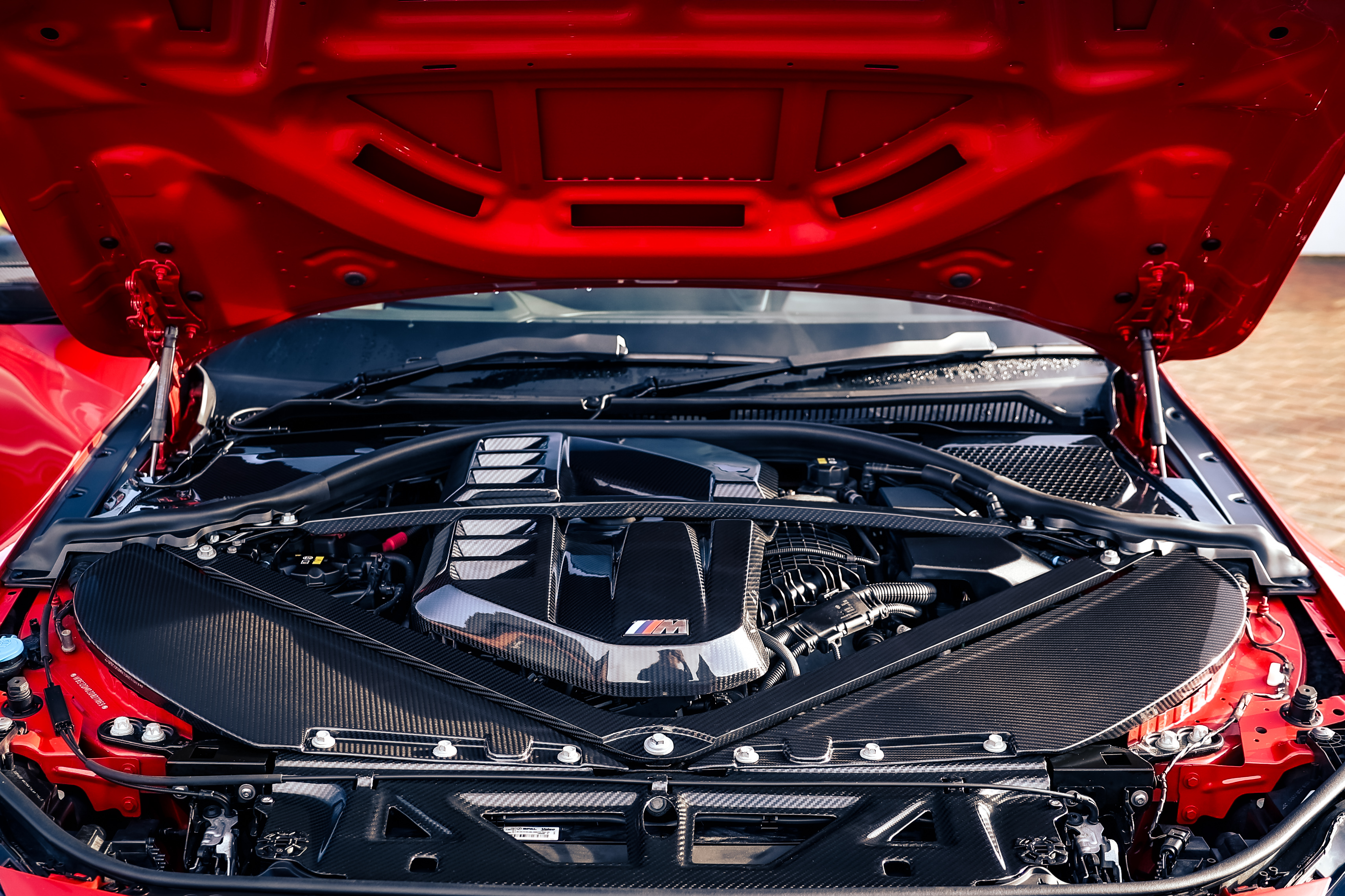 BMW M2 hood close-up