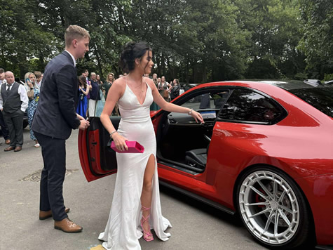 BMW M2 - Prom Event with Bride Dressed